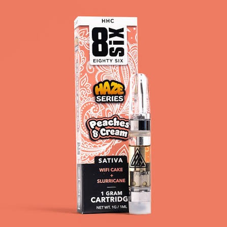 Refil HHC Eighty Six • Peaches & Cream (WiFi Cake 1G)